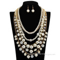 Factory directly wholesale luxury latest design pearl necklace set